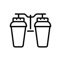 Dual Dispenser for Protein Powder Icon Design
