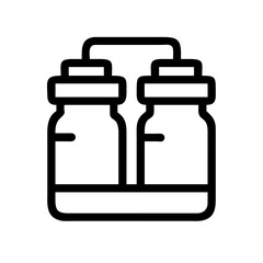 Dual Dispenser for Protein Powder Icon Design