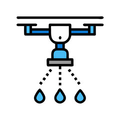 Fire Sprinkler System Icon Design