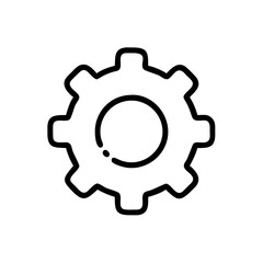 Gear Icon for Settings and Configuration Icon Design