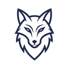 Fototapeta premium fox head vector illustration