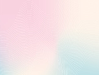 Pastel Gradient Background with Abstract Mesh and Wavy Line Texture Blended Soft Color Design