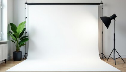 Pure white seamless backdrop, ideal for product photography or graphic design , surface, photography