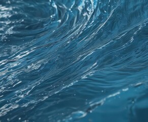 Obraz premium Abstract blue water background with flowing ripples and swirls Liquid texture with dynamic movement , cyan, fluid, surface