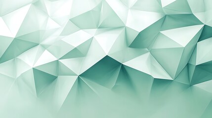 Obraz premium Abstract Green Polygonal Geometric Background Design