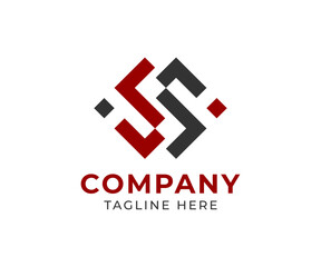 Modern Geometric Initial S Letter Logo Design