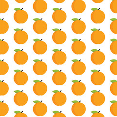 Seamless Pattern of Oranges