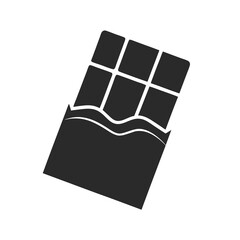 Chocolate Bar icon silhouette vector illustration
