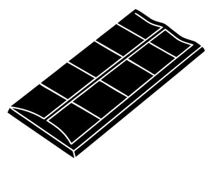 Chocolate Bar silhouette vector illustration