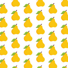Seamless Pattern of Pear