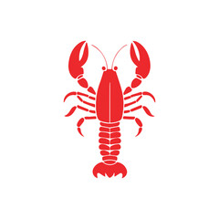 vector illustration of a lobster