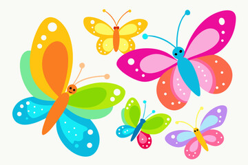 Cute butterfly vector