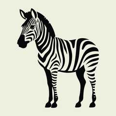 Fototapeta premium Zebra Silhouettes, Stripe