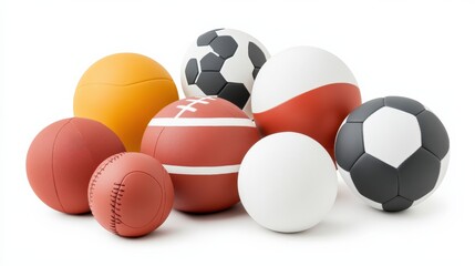 Playful Collection of Sport Balls and Accessories