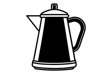 Coffee Pot silhouette vector illustration