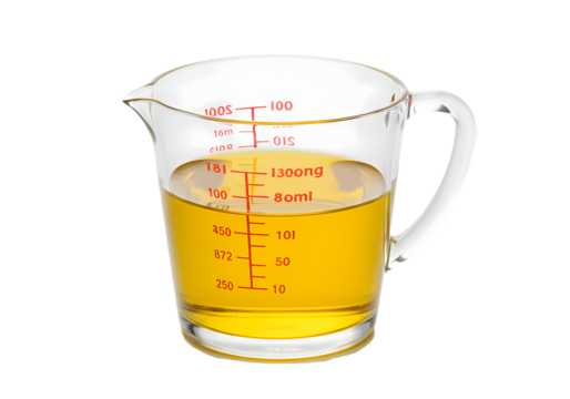 Liquid Measuring Cup: Cooking and Baking Measurement Tool on Transparent  background