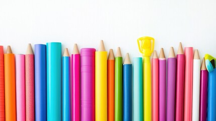 Vibrant Arrangement of Athletic Supplies on White Background