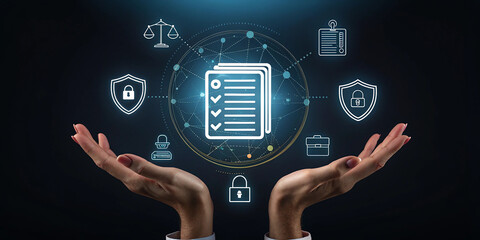 Data security concept with a holographic