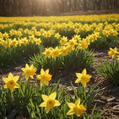 daffodils in spring
