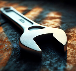 Close-Up of a Wrench