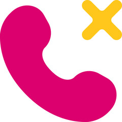 Phone Call Cancel Rounded Fill Icon