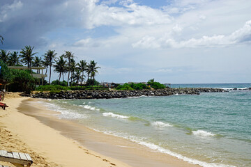 exotic tropical beach in mirissa