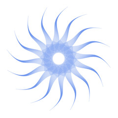 Jellyfish. Vector element for diploma, certificate, currency, voucher or money design. Transparent PNG version.	
