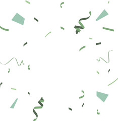 minimalist confetti celebrations, green pastel simple design,vector illustration