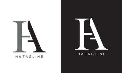HA Tagline Logo, Vector Art Design