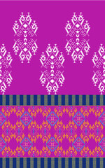 Geometric ethnic pattern vector design for a matte background