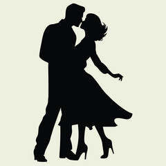 Dancing Partner Silhouettes, Movement