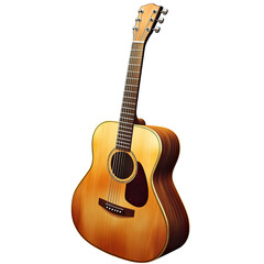Obraz premium Acoustic guitar, wood grain, musical instrument