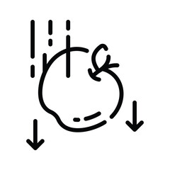 Get this amazing line style icon of gravity force