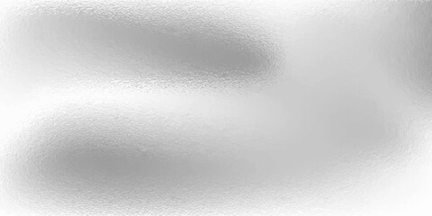 Silver gradient background. Foil paper, glitter effect. Chrome metal grey pattern. Gradation noise texture. Vector abstract illustration for web, card, bg, certificate design