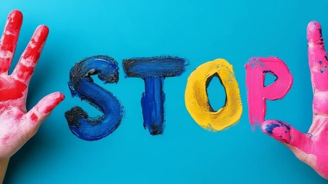Stop Child Abuse: A Powerful Message Painted by Little Hands