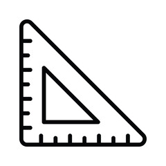 Get this amazing line icon of set square