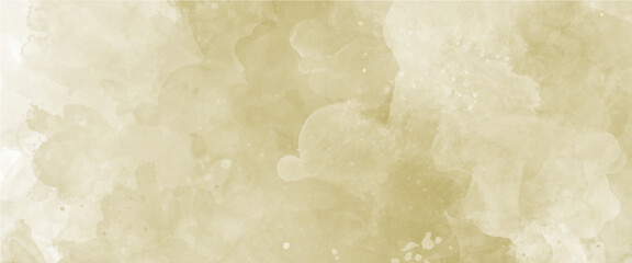 Abstract yellow with cloudy distressed texture watercolor background