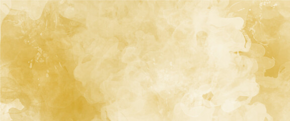 Vector yellow watercolor background design.