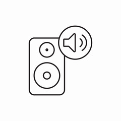 Speaker volume control system icon vector sign