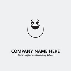 Egg cartoon illustration black and white for logo company vector image
