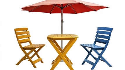 Colorful Wooden Garden Furniture Set for Outdoors