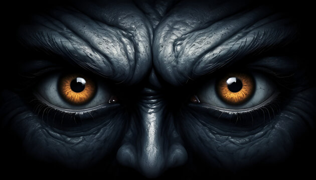 Malevolent Eyes of a Dark Creature