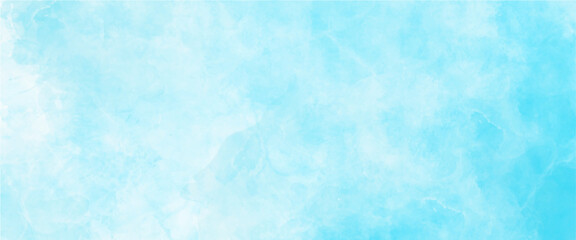 Abstract light soft blue watercolor for background.
