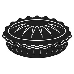 Pastry silhouette vector illustration