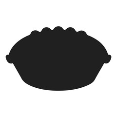 Pastry icon silhouette vector illustration