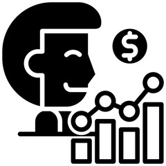 Revenue glyph icon
