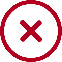 Remove Close Rounded Circle Outline Icon