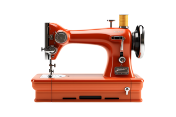 Fabric Sewing Machine isolated on transparent background