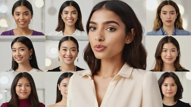 Diverse group of women sharing beauty tips and experiences