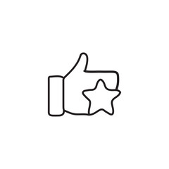 vector illustration of Benefits elements in one line style